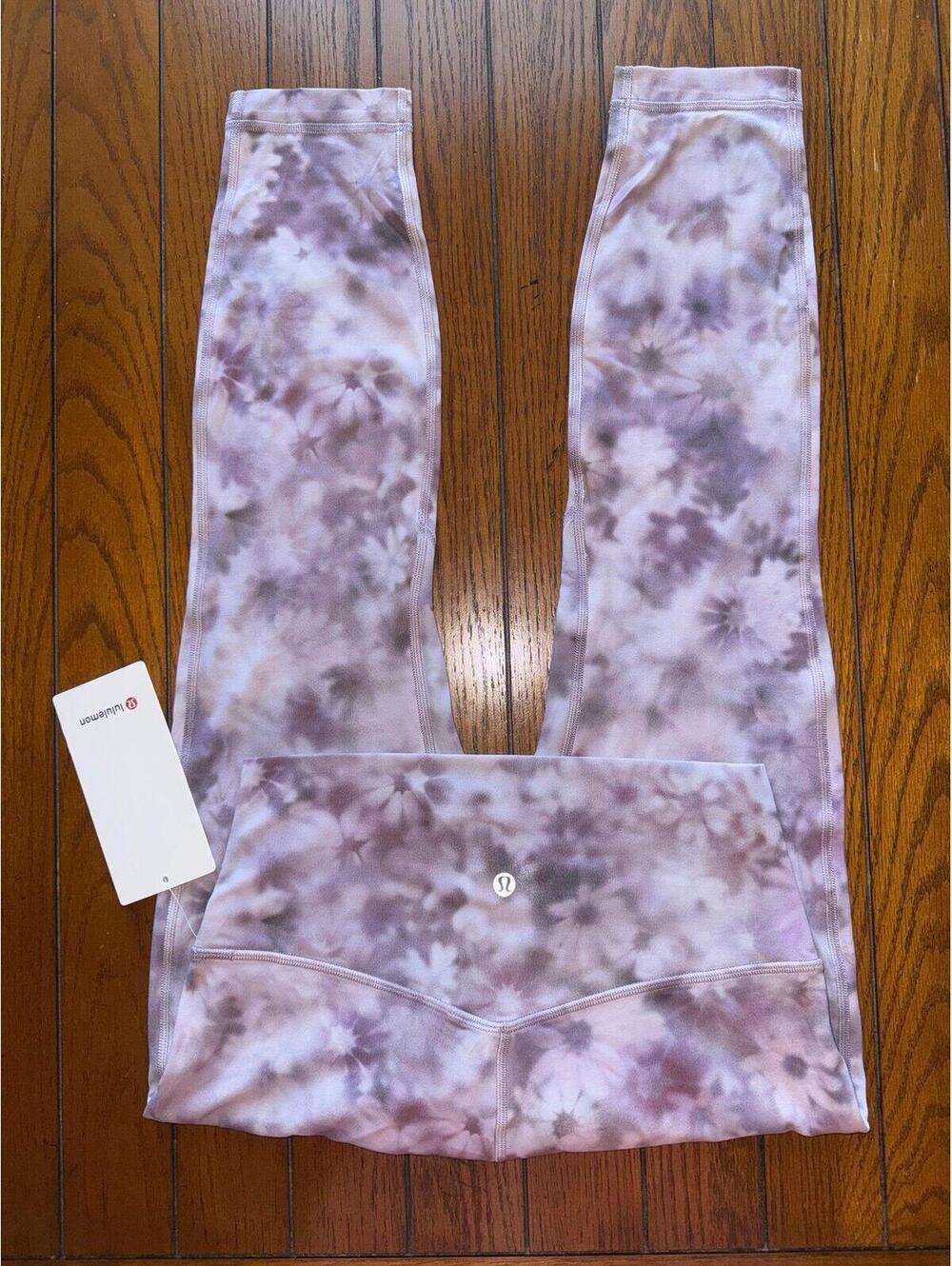Lululemon Align High Rise 25” Double Lined, Meadow Haze Pink Size 8 NWT